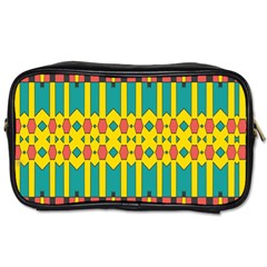 Shapes And Stripes  Toiletries Bag (two Sides) by LalyLauraFLM