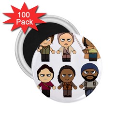 The Walking Dead   Main Characters Chibi   Amc Walking Dead   Manga Dead 2 25  Magnets (100 Pack)  by PTsImaginarium