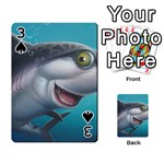 Sharky Playing Cards 54 Designs  Front - Spade3