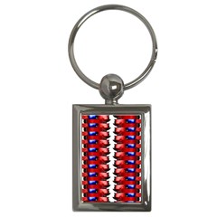 The Patriotic Flag Key Chains (rectangle)  by SugaPlumsEmporium