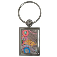 Rainbow Passion Key Chains (rectangle)  by SugaPlumsEmporium