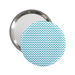 Blue White Chevron 2 25  Handbag Mirrors by yoursparklingshop