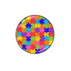 Funny Colorful Puzzle Pieces Hat Clip Ball Marker (4 Pack) by yoursparklingshop