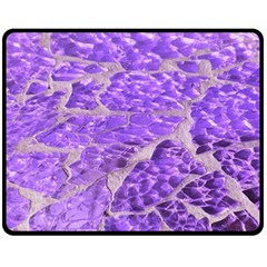 Festive Chic Purple Stone Glitter  Fleece Blanket (medium)  by yoursparklingshop