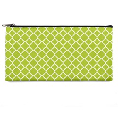 Spring Green Quatrefoil Pattern Pencil Case by Zandiepants