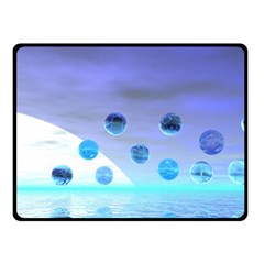 Moonlight Wonder, Abstract Journey To The Unknown Fleece Blanket (small) by DianeClancy