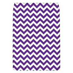 Royal Purple & White Zigzag Pattern Removable Flap Cover (l) by Zandiepants