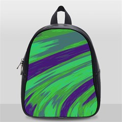 Swish Green Blue School Bags (small)  by BrightVibesDesign