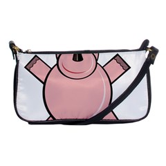 Pink Rhino Shoulder Clutch Bags by Valentinaart