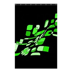 Green Decorative Abstraction Shower Curtain 48  X 72  (small) 