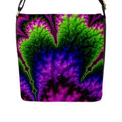 Amazing Special Fractal 25c Flap Messenger Bag (l)  by Fractalworld