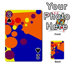 Blue And Orange Dots Playing Cards 54 Designs 