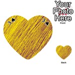 Yellow Van Gogh pattern Playing Cards 54 (Heart)  Front - Spade3