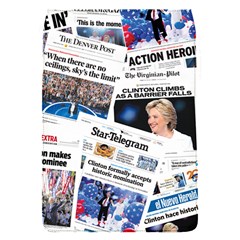 Hillary 2016 Historic Newspaper Collage Flap Covers (s)  by blueamerica