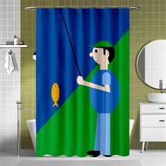 Fisherman Shower Curtain 48  X 72  (small) 