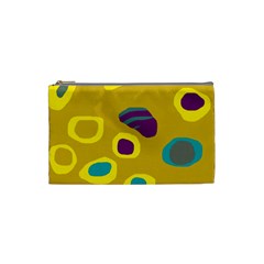 Yellow Abstraction Cosmetic Bag (small) 