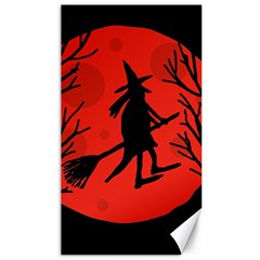 Halloween Witch - Red Moon Canvas 40  X 72  