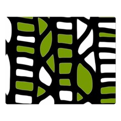 Green Decor Double Sided Flano Blanket (large) 