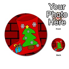 Christmas Sock Multi-purpose Cards (round) 