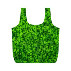 Shamrock Clovers Green Irish St  Patrick Ireland Good Luck Symbol 8000 Sv Full Print Recycle Bags (m)  by yoursparklingshop