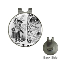 Vintage Song Sheet Lyrics Black White Typography Hat Clips With Golf Markers by yoursparklingshop