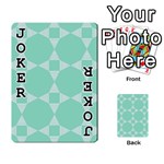 Mint color star - triangle pattern Playing Cards 54 Designs  Front - Joker1