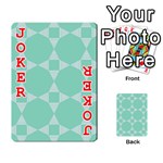 Mint color star - triangle pattern Playing Cards 54 Designs  Front - Joker2