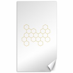 Honeycomb Pattern Graphic Design Canvas 40  X 72  by picsaspassion