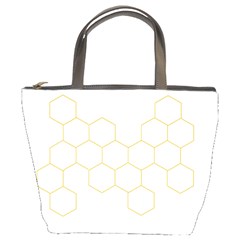 Honeycomb Pattern Graphic Design Bucket Bag by picsaspassion