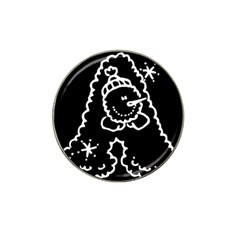 Funny Snowball Doodle Black White Hat Clip Ball Marker (10 Pack) by yoursparklingshop