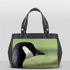 Goose, Black And White Office Handbags by picsaspassion