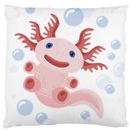 Axolotl Natural Tshirt Large Flano Cushion Case (Two Sides) Front