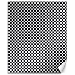 Sports Racing Chess Squares Black White Canvas 16  X 20   by EDDArt