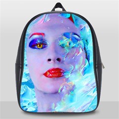 Swimming Into The Blue School Bags(large)  by icarusismartdesigns