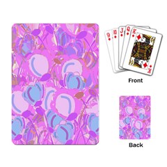 Pink Garden Playing Card