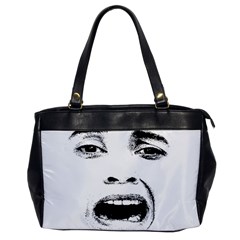 Scared Woman Expression Office Handbags by dflcprints