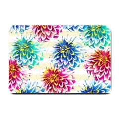 Colorful Dahlias Small Doormat 