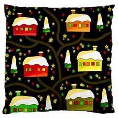 Winter  Night  Standard Flano Cushion Case (one Side)