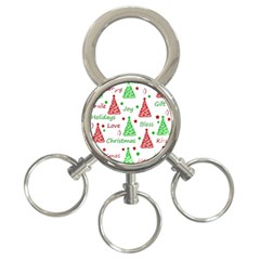 New Year Pattern 3-ring Key Chains by Valentinaart