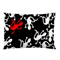 Red Lizard Pillow Case (two Sides)