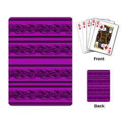 Magenta Barbwire Playing Card