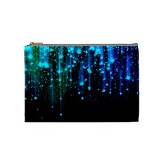 Abstract Stars Falling  Cosmetic Bag (medium)  by Brittlevirginclothing