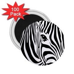 Animal Cute Pattern Art Zebra 2 25  Magnets (100 Pack)  by Amaryn4rt