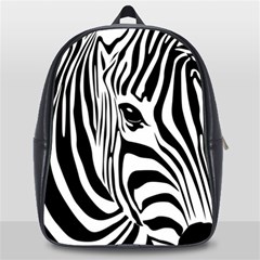 Animal Cute Pattern Art Zebra School Bags(large)  by Amaryn4rt