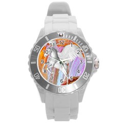 Pegasus Round Plastic Sport Watch (l) by icarusismartdesigns