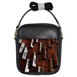 Abstract Architecture Building Business Girls Sling Bags Front