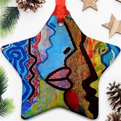 Graffiti Wall Color Artistic Ornament (star)  by Amaryn4rt