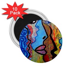 Graffiti Wall Color Artistic 2 25  Magnets (10 Pack)  by Amaryn4rt