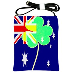 Irish Australian Australia Ireland Shamrock Funny St Patrick Flag Shoulder Sling Bags by yoursparklingshop