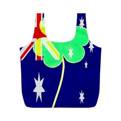 Irish Australian Australia Ireland Shamrock Funny St Patrick Flag Full Print Recycle Bags (m)  by yoursparklingshop